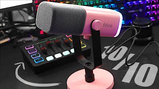 What an audio setup  FiFine AM8 Microphone amp SC3 Gaming Mixer Unboxing Test amp Review [upl. by Karlen]