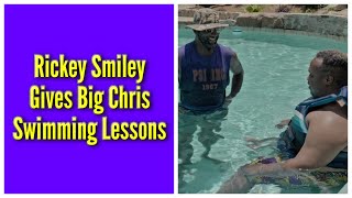 Rickey Smiley Gives Big Chris Swimming Lessons [upl. by Garihc]