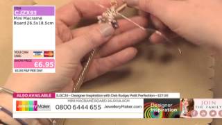 Learn How to Make Micro Macramé Jewellery Tutorial JewelleryMaker DI LIVE 261214 [upl. by Mowbray406]