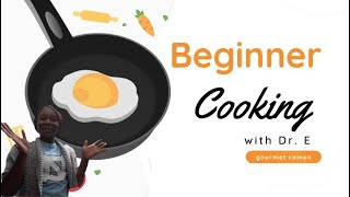 Beginner cooking with Dr E  gourmet ramen [upl. by Nilo]