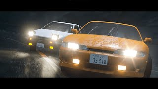 Initial D AE86 vs S14 BLENDER CINEMATIC [upl. by Elene55]