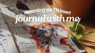 journal set up ✦ how i decorate amp personalize my travelers notebook journal  Blank Cream Insert [upl. by Larrabee]