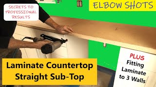 Laminate Countertop  Straight SubTop  Plus Fitting to 3 Walls [upl. by Bogoch851]