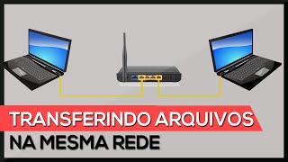 Como transferir arquivos entre PC na mesma rede  método fácil [upl. by Nangatrad]