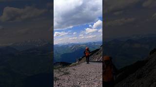 This is what a day of hiking in the Alps looks like ⛰️🥾🎒alps hiking backpacking travel nature [upl. by Yendor]