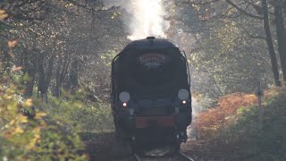 East Lancashire Railway Santa Specials with 34092 “City Of Wells” and 50015 “Valiant” 3122022 [upl. by Goar185]