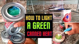 EASY way to light a Biodegradable Gel Chafing Fuel CANNED HEAT [upl. by Yroger]