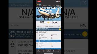 Us Air Force 747 on flightradar 24 is crazy  shorts [upl. by Yliak163]