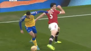 Harry Maguire’s no look funny defending against Southampton MUN11SOU [upl. by Isaak511]