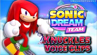 All Knuckles Voice Clips • Sonic Dream Team • All Voice Lines 2023 Dave B Mitchell [upl. by Dixon]