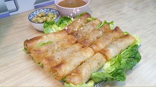 Rollitos de primavera con masa filo Receta muy fácil paso a paso [upl. by Airrotal154]