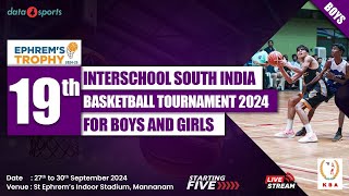 ST EPHREMS VS PHSS PANDALLUR  BOYS  19th Ephrems Trophy Interschool Basketball Tournament  LIVE [upl. by Haodnanehs260]