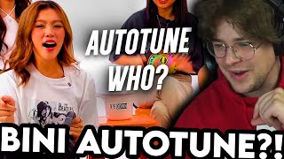 BINI and AUTOTUNE New Fan Reacts to Bini Showing Off Amazing Vocals [upl. by Alcock156]