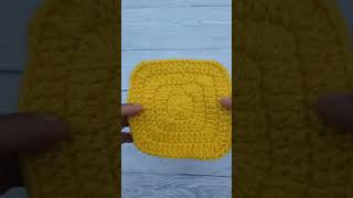 QUICK amp EASY Crochet Solid Granny Square tutorial for beginners 💞 [upl. by Harriette119]