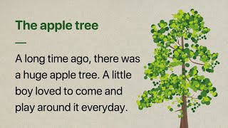 Learn English through Story  The apple tree  Level 1 [upl. by Maite]