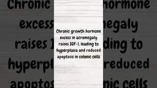 Acromegaly amp Colorectal cancer  MRCP revision  shorts acromegaly coloncancer colorectalcancer [upl. by Boothe]