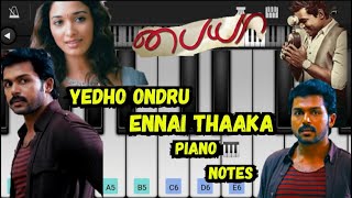 Yedho Ondru Ennai Thaaka Piano 🎹 Notes  Paiya  Yuvan Shankar Raja  Karthi [upl. by Sokin362]