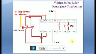 safety relay tutorial pilz ponz s4 explanation about pilz relay pilz ponz [upl. by Acenes]