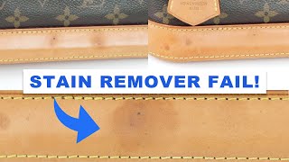 Removing STAINS from Louis Vuitton ALMA BB Vachetta Leather [upl. by Haletta759]