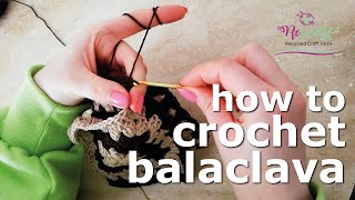 Easy Crochet Balaclava Pattern  DIY How to make balaclava  Beginner  Made in the moment  howto [upl. by Kati]