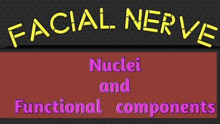 FACIAL NERVE  Nuclei amp Functional components [upl. by Dawn]