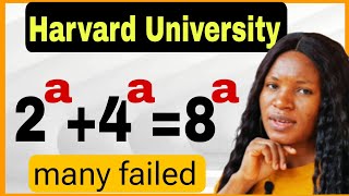 A Harvard University interview exponential math questionCan you pass this exam [upl. by Koeninger]