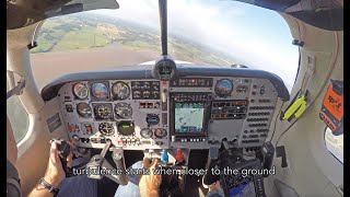 Mooney Ovation  landing at 27 knots wind in Canada [upl. by Hnim]