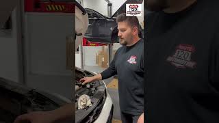 Coolant leak on customer vehicle mechanic autorepair [upl. by Ai]