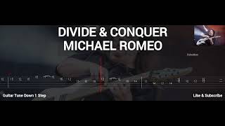 MICHAEL ROMEO  DIVIDE CONQUER  TAB GUITAR [upl. by Merce231]