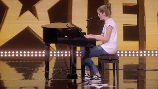 Sarah Hovda synger og spiller piano Norske talenter 2018 [upl. by Mera]