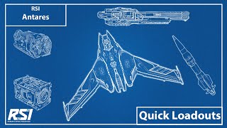 Star Citizen  Scorpius Antares Multiple Loadout Options  Ship Components amp Weapons Locations [upl. by Lewendal173]