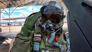 F16 Aggressor Pilots Cockpit View • Nellis AFB Training [upl. by Maureene]