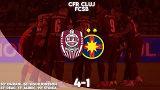 REZUMAT  CFR Cluj  FCSB 41 Umilință pentru echipa lui Becali [upl. by Ojela122]