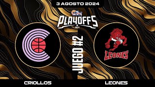 Criollos de Caguas vs Leones de Ponce  Juego 2 Semifinal  BSN2024 [upl. by Ibrad]