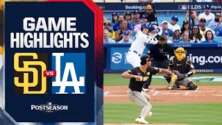 Padres vs Dodgers NLDS Game 5 Highlights 101124  MLB Highlights [upl. by Leoine]