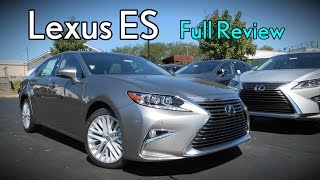 2017 Lexus ES Full Review  ES 350 amp 300h Hybrid [upl. by Einnus]