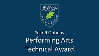 Performing Arts Technical Award Options 2024 [upl. by Akinna]