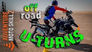 StepbyStep Uturn Training for Offroad Motorcyclists [upl. by Lux510]