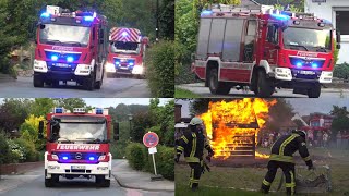 Tag der offenen Tür Einsatz für HLF DLK und TLF der Freiwilligen Feuerwehr Schledehausen [upl. by Nauht]