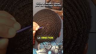 Comment rendre sa crown super visible 360waves hairstyle hairstyles mondesirbow 180waves [upl. by Caesaria386]