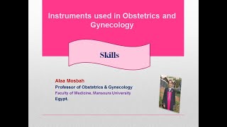 Instruments used in Obstetrics and Gynecology skills [upl. by Ahsirpac]