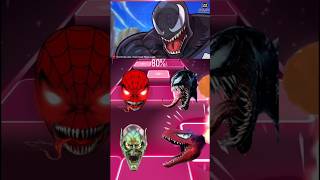 Spiderman vs Venom vs Green Goblin vs Dino Spiderman Coffin Dance tileshop coffindance shorts [upl. by Naved643]