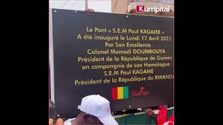 Conakry  Ferveur populaire à linauguration du pont de Kagbelen [upl. by Mable]