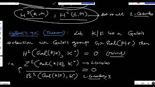 GALOIS COHOMOLOGY AND HILBERTS 90 [upl. by Annais]