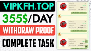 Vipkfh  New USDT Earning Site Today  Earn USDT Trc20  Earn USDT With Withdrawal Proof [upl. by Ackerley]