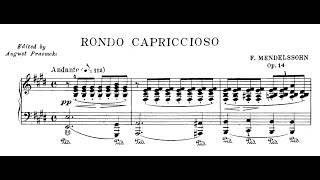 Felix Mendelssohn  Rondo Capriccioso Op14 Perahia [upl. by Giraud790]