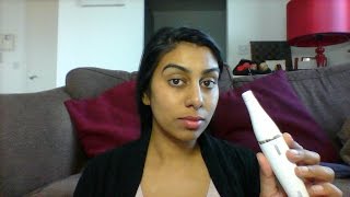 How to epilate your face Braun facial hair removal review amp demo [upl. by Ion]