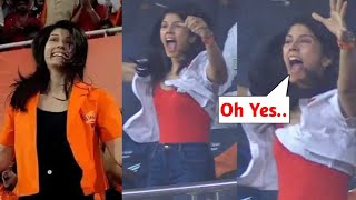 SRH Owner Kavya Maran Crying Dance after SRH Break Highest Record in IPL MI vs SRH 2024 [upl. by Yrocaj489]