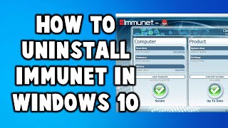 How to Uninstall Immunet In Windows 10 [upl. by Medardas]