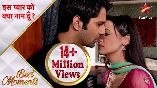 Iss Pyar Ko Kya Naam Doon  Khushi kissed Arnav [upl. by Kcirddec]